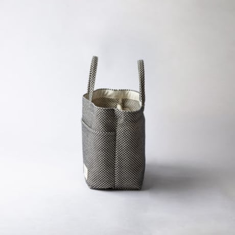 sasicco ツインバッグ 白と黒の市松 | 三河木綿 刺子織 | タネイ | 柔道着のカバン | twin bag | white & black