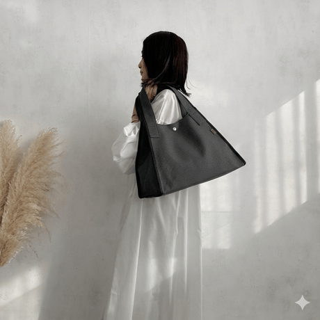 sasicco アーバントート 黒 | 三河木綿 刺子織 | タネイ | 柔道着のカバン | urban tote | l black