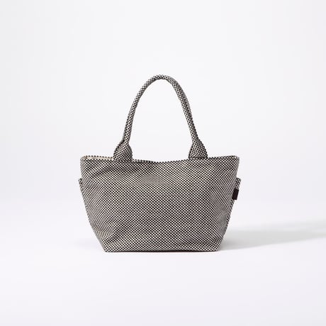 sasicco Posh Tote M – Red, Mikawa Sashiko Cotton with Judo Fabric Handles