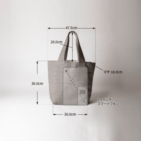 sasicco トート40 オリーブ | 三河木綿 刺子織 | タネイ | 柔道着のカバン | tote 40 | green
