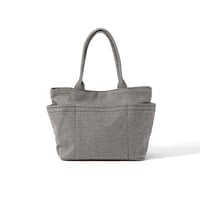 sasicco Posh Tote L – White & Black Checkered, Mikawa Sashiko Cotton with Judo Fabric Handles