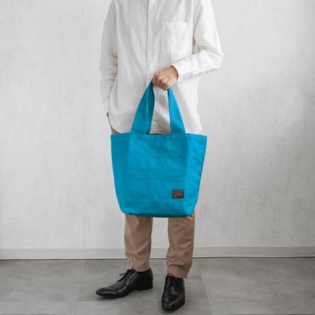 sasicco トート40 ターコイズ | 三河木綿 刺子織 | タネイ | 柔道着のカバン | tote 40 | turquoise-blue