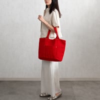 sasicco バケット 赤 | 三河木綿 刺子織 | タネイ | 柔道着のカバン | bucket | red