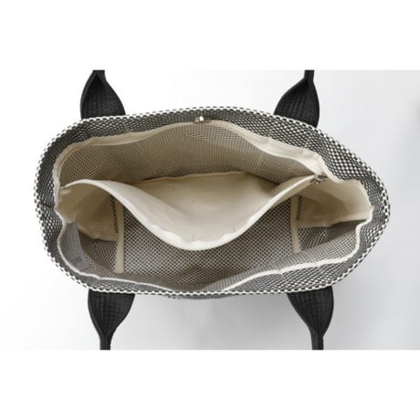 sasicco OBI Tote (Vertical) – White, Mikawa Sashiko Cotton with Judo Fabric Handles