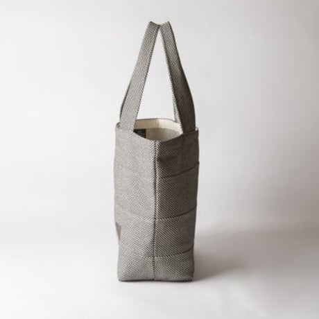 sasicco Tote 40 – Blue Gray, Mikawa Sashiko Cotton with Judo Fabric Handles