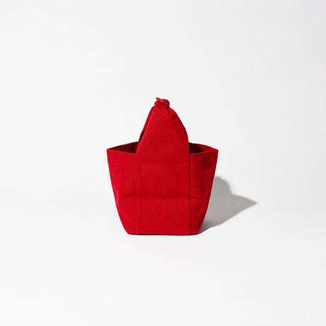 sasicco サイコロバッグ 赤 | 三河木綿 刺子織 | タネイ | 柔道着のカバン | dice bag | red