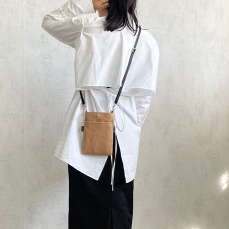 sasicco スマホショルダー 赤 | 三河木綿 刺子織 | タネイ | 柔道着のカバン | smart phone shoulder bag | red