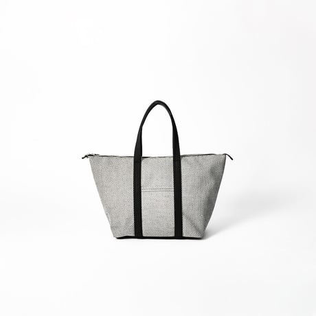 【新商品】sasicco スタイリストバッグ M 白と黒の市松 | 三河木綿 刺子織 | タネイ | 柔道着のカバン | stylist bag M | white & black
