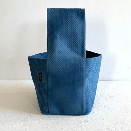 【完売・製造終了】sasicco サイコロバッグ ターコイズ | 三河木綿 刺子織 | タネイ | 柔道着のカバン | dice bag | turquoise
