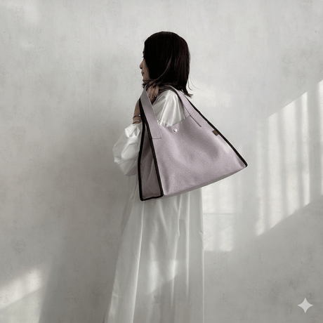 【完売・製造終了】sasicco アーバントート ラベンダー | 三河木綿 刺子織 | タネイ | 柔道着のカバン | urban tote | lavender