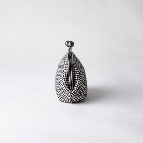 sasicco がま口 グレー | 三河木綿 刺子織 | タネイ | 柔道着のポーチ | gamakuchi pouch | gray