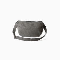 sasicco リーフショルダー 白と黒の市松 | 三河木綿 刺子織 | タネイ | 柔道着のカバン | leaf shoulder bag | white & black