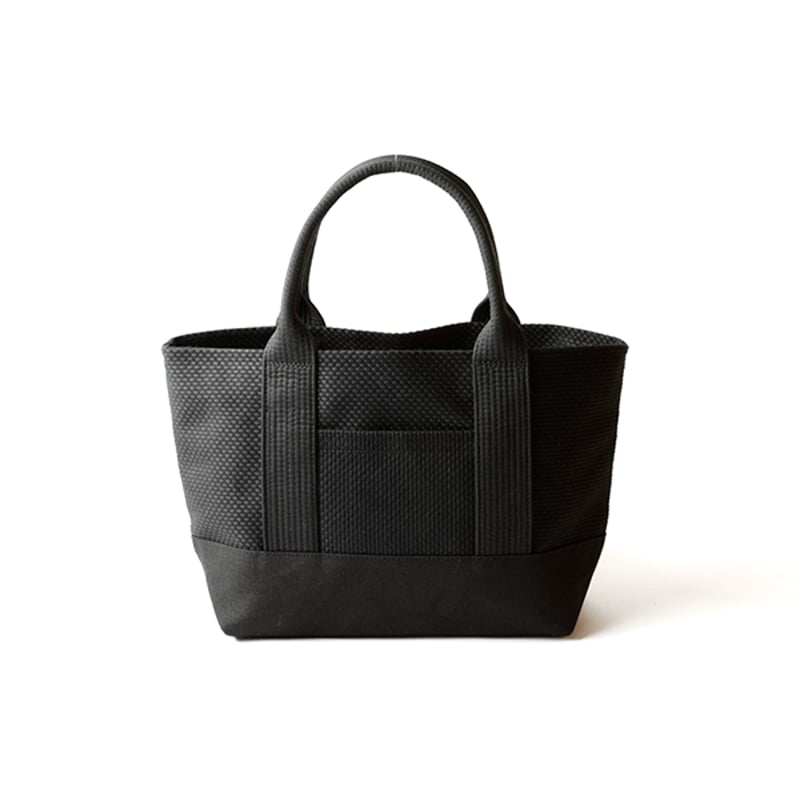 【美品】CHIEKO+ Manta ブラック sasicco OBIトートミニ 黒 | オビトートミニ | 三河木綿 刺子織