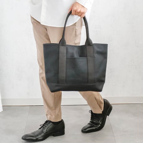 sasicco OBIトートワイド 黒 | オビトートワイド ・横長タイプ | 三河木綿 刺子織 | タネイの柔道着のカバン | obi tote wide | black