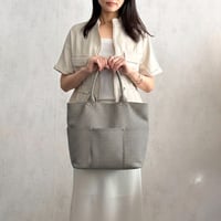 sasicco バケット 白と黒の市松 | 三河木綿 刺子織 | タネイ | 柔道着のカバン | bucket | white & black