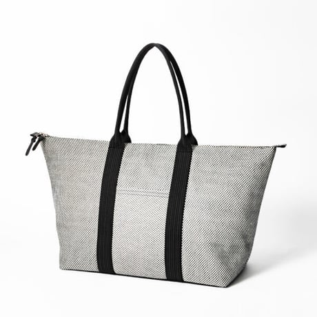 【新商品】sasicco スタイリストバッグ L 白と黒の市松 | 三河木綿 刺子織 | タネイ | 柔道着のカバン | stylist bag L | white & black