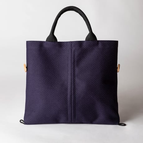 【完売・製造終了】sasicco コンテバッグ 紺 | 三河木綿 刺子織 | タネイ | 柔道着のカバン | conte bag | navy