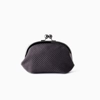 sasicco がま口 グレー | 三河木綿 刺子織 | タネイ | 柔道着のポーチ | gamakuchi pouch | gray