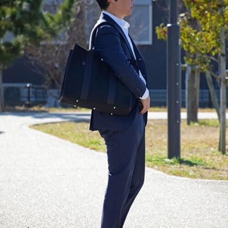 sasicco Square Tote L – White & Black Checkered, Mikawa Sashiko Cotton with Judo Fabric Handles