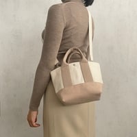 sasicco OBIトートナノ2way ピンクベージュ | オビトートナノ | 三河木綿 刺子織 | 柔道着のカバン | obi tote nano 2way bag | pink beige