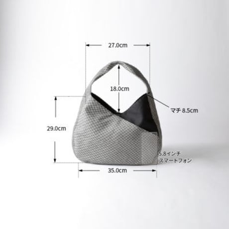 sasicco コンテントバッグ 白と黒の市松 | 三河木綿 刺子織 | タネイ | 柔道着のカバン | contento bag | white & black