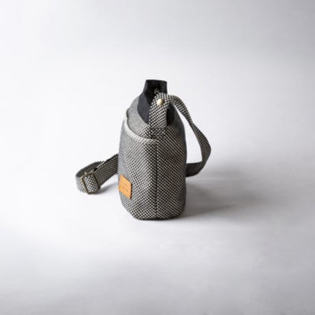 sasicco タイニーショルダー 黒 | 三河木綿 刺子織 | タネイ | 柔道着のカバン | tiny shoulder bag | black