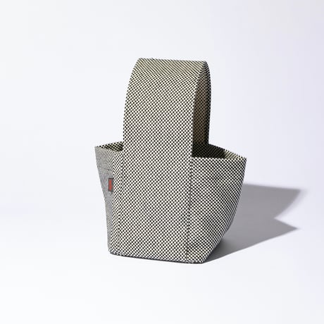 sasicco サイコロバッグ 白と黒の市松 | 三河木綿 刺子織 | タネイ | 柔道着のカバン | dice bag | white & black