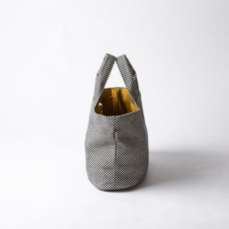 sasicco Oval Tote – Red, Mikawa Sashiko Cotton with Judo Fabric Handles