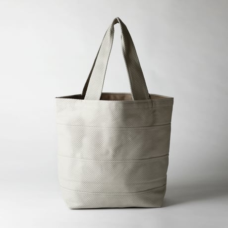 sasicco Tote 40 – Khaki, Mikawa Sashiko Cotton with Judo Fabric Handles