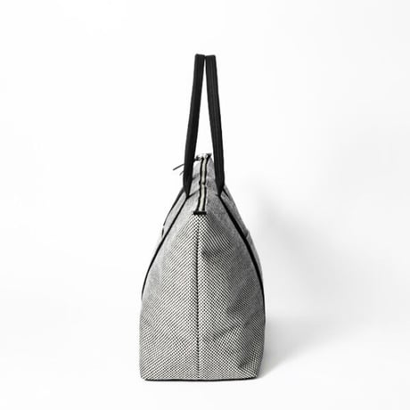 【新商品】sasicco スタイリストバッグ L 白と黒の市松 | 三河木綿 刺子織 | タネイ | 柔道着のカバン | stylist bag L | white & black