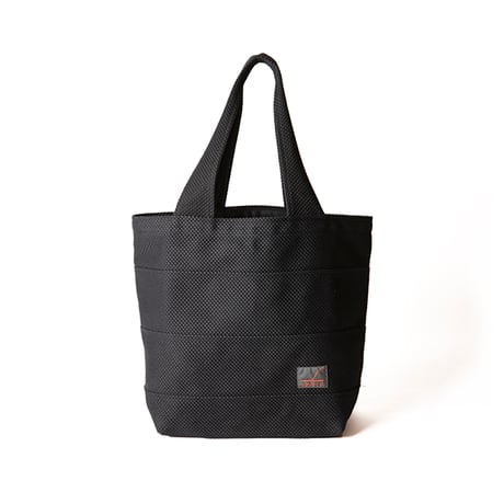 sasicco Tote 40 – Black, Mikawa Sashiko Cotton with Judo Fabric Handles