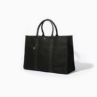 sasicco スクエアトートLL 黒 | 三河木綿 刺子織 | タネイ | 柔道着のカバン | square tote LL | black
