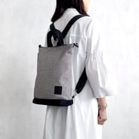 sasicco ポートサイド3WAYバッグ 白と黒の市松 | 三河木綿 刺子織 | タネイ | 柔道着のカバン | port side 3-way-bag | white & black