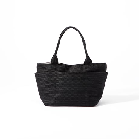 sasicco Posh Tote M – Navy, Mikawa Sashiko Cotton with Judo Fabric Handles