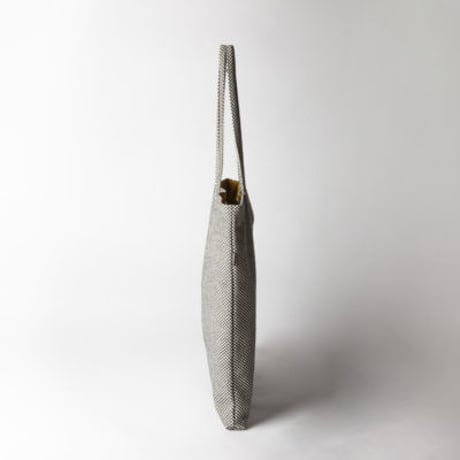 【完売・製造終了】sasicco トラペトート 黒 | 三河木綿 刺子織 | タネイ | 柔道着のカバン | trapezoid tote | black