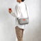 sasicco ミニショルダー 白と黒の市松 | 三河木綿 刺子織 | タネイ | 柔道着のカバン | mini shoulder bag | white & black