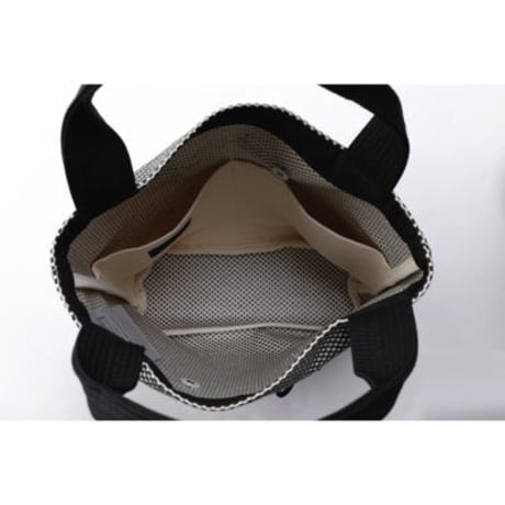 sasicco ポイントバッグ 白と黒の市松 | 三河木綿 刺子織 | タネイ | 柔道着のカバン | point bag | white & black