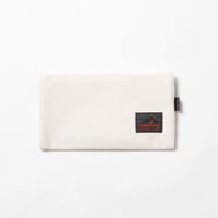 sasicco モノクロポーチ 白 | 三河木綿 刺子織 | タネイ | 柔道着のポーチ | monochrome pouch | white
