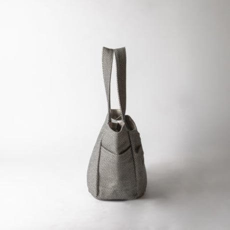 sasicco Kind Bag – Black, Mikawa Sashiko Cotton with Judo Fabric Handles