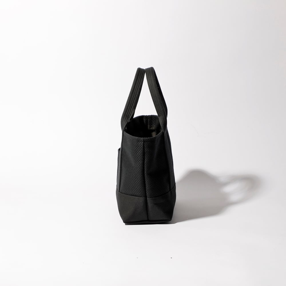 sasicco OBIトートミニ 黒 | オビトートミニ | 三河木綿 刺子織