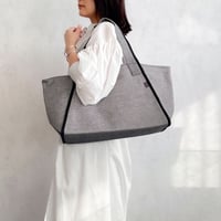 sasicco アーバントート 白と黒の市松 | 三河木綿 刺子織 | タネイ | 柔道着のカバン | urban tote | white & black