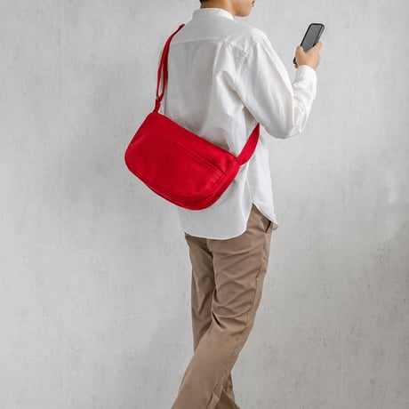sasicco リーフショルダー 白と黒の市松 | 三河木綿 刺子織 | タネイ | 柔道着のカバン | leaf shoulder bag | white & black