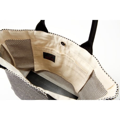 sasicco sasicco Tote – Red, Mikawa Sashiko Cotton with Judo Fabric Handles