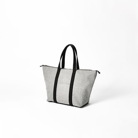 【新商品】sasicco スタイリストバッグ M 白と黒の市松 | 三河木綿 刺子織 | タネイ | 柔道着のカバン | stylist bag M | white & black