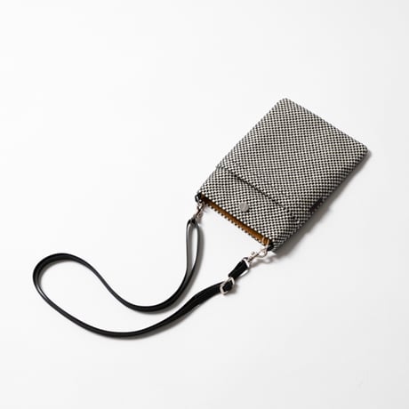 sasicco スマホショルダー 赤 | 三河木綿 刺子織 | タネイ | 柔道着のカバン | smart phone shoulder bag | red