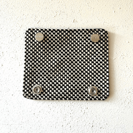 sasicco サイコロバッグ 白と黒の市松 | 三河木綿 刺子織 | タネイ | 柔道着のカバン | dice bag | white & black