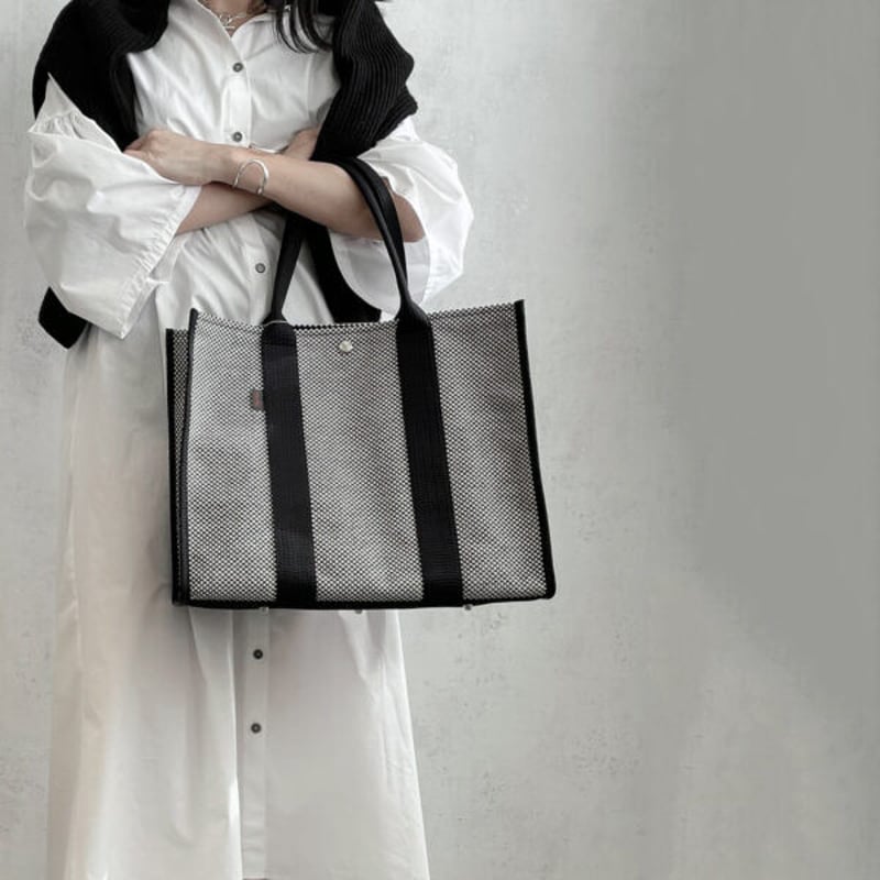 sasicco スクエアトートL 黒 | 三河木綿 刺子織 | タネイ | 柔道着の