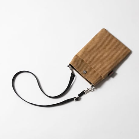 sasicco スマホショルダー カーキ | 三河木綿 刺子織 | タネイ | 柔道着のカバン | smart phone shoulder bag | khaki