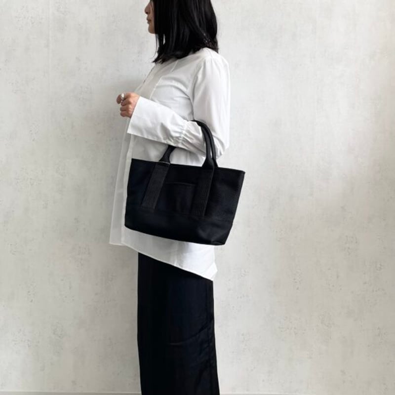sasicco OBIトートミニ 黒 | オビトートミニ | 三河木綿 刺子織