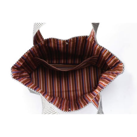 【完売・製造終了】sasicco 縞バッグ 紺 | シマバッグ | 三河木綿 刺子織 | タネイ | 柔道着のカバン | shima bag | navy blue